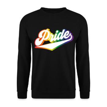Pride Regenbogen LGBTQ - Unisex Pullover - Schwarz - Vorne - Alina (178cm) & Michal (187cm)