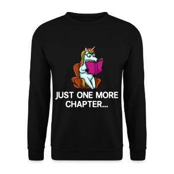 Read Unicorn Librarian Reader Book Books - Unisex Sweatshirt - black - Front - Alina (178cm) & Michal (187cm)