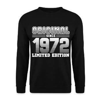 1972 - Unisex Pullover - Schwarz - Vorne - Alina (178cm) & Michal (187cm)