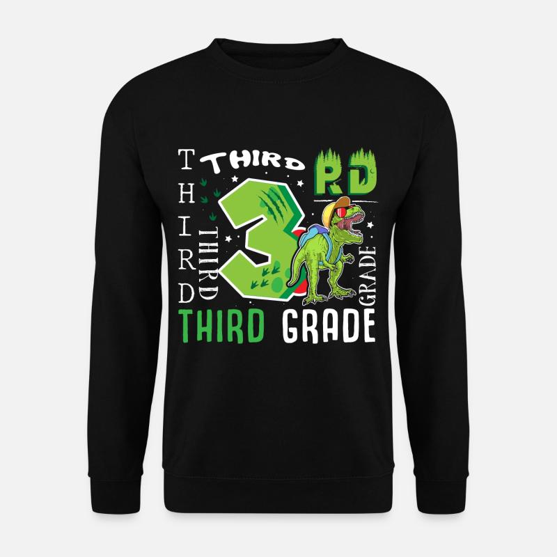 3. Klasse Dino T-Rex - Unisex Pullover - Schwarz