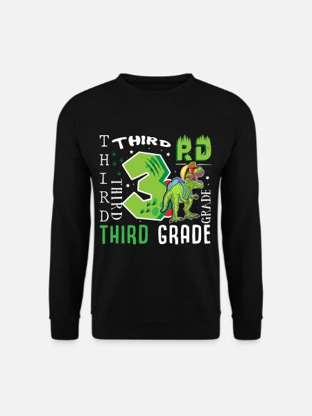 3rd class Dino T-Rex - Unisex Sweatshirt - black