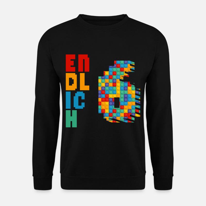 Endlich 6 Baustein - Unisex Pullover - Schwarz
