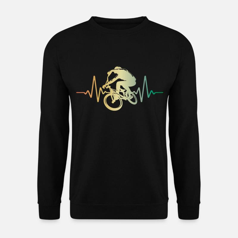 Heartbeat BMX Pulse ECG - Sweat-shirt Unisexe - noir