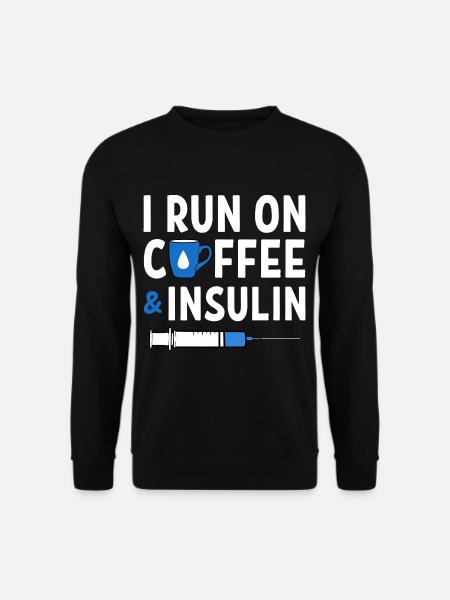 Patients diabétiques Insuline - Sweat-shirt Unisexe - noir