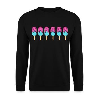 Eis - Unisex Pullover - Schwarz - Vorne - Alina (178cm) & Michal (187cm)
