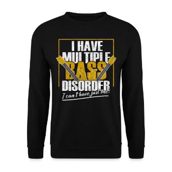 Bassiste bassiste basse guitare guitariste rock - Sweat-shirt Unisexe - noir - Devant - Alina (178cm) & Michal (187cm)