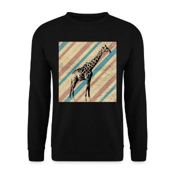safari - Unisex Sweatshirt - black - Front - Alina (178cm) & Michal (187cm)