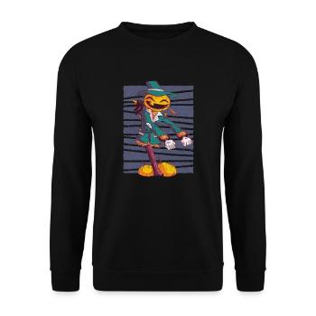 Halloween - Unisex Pullover - Schwarz - Vorne - Alina (178cm) & Michal (187cm)
