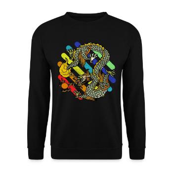 créatures mythiques - Sweat-shirt Unisexe - noir - Devant - Alina (178cm) & Michal (187cm)