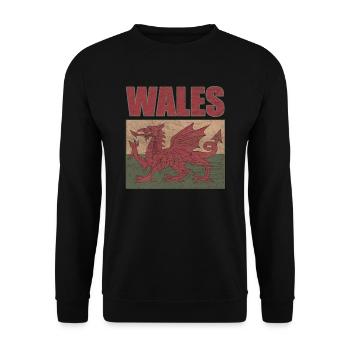 Pays de Galles - Sweat-shirt Unisexe - noir - Devant - Alina (178cm) & Michal (187cm)