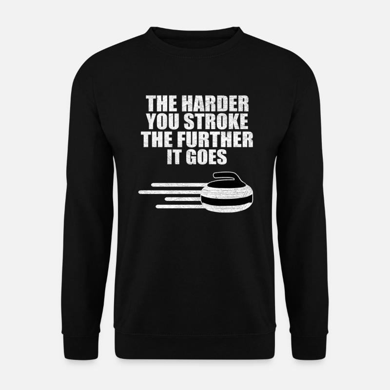 Curling Eissport - Unisex Pullover - Schwarz