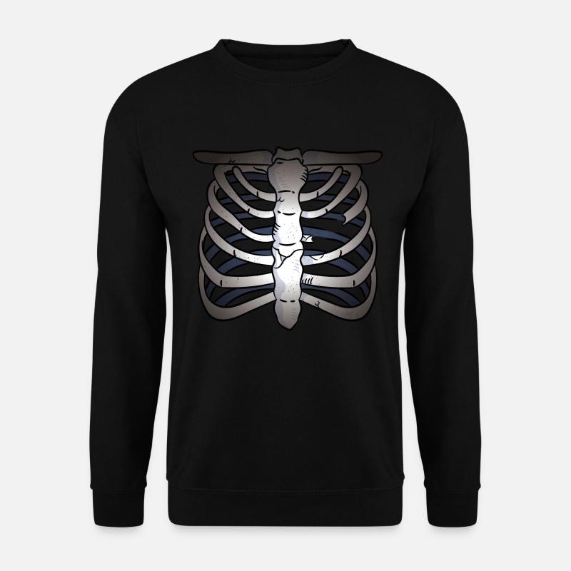 Halloween skeleton scary costume - Unisex Sweatshirt - black