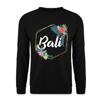 Indonesien Bali - Unisex Pullover - Schwarz - Vorne - Alina (178cm) & Michal (187cm)