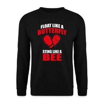 Boxing Gloves - Unisex Sweatshirt - black - Front - Alina (178cm) & Michal (187cm)