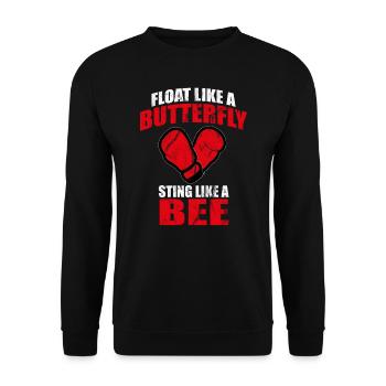 boxer - Unisex Sweatshirt - black - Front - Alina (178cm) & Michal (187cm)