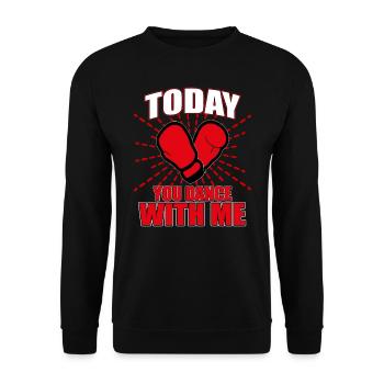 Boxing gloves boxing match - Unisex Sweatshirt - black - Front - Alina (178cm) & Michal (187cm)