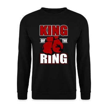 Boxing Boxer Fighter Boxing Martial Arts Boxing Ring - Unisex Sweatshirt - black - Front - Alina (178cm) & Michal (187cm)