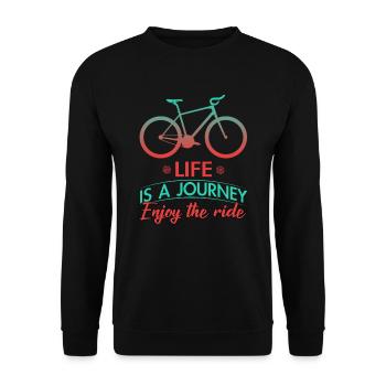 Vélo Vélo Vélo Cyclisme Vélo - Sweat-shirt Unisexe - noir - Devant - Alina (178cm) & Michal (187cm)
