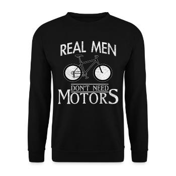 Bike Bicycle Cycling Bicycle Tour Cycling - Unisex Sweatshirt - black - Front - Alina (178cm) & Michal (187cm)