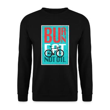Cycling bike - Unisex Sweatshirt - black - Front - Alina (178cm) & Michal (187cm)