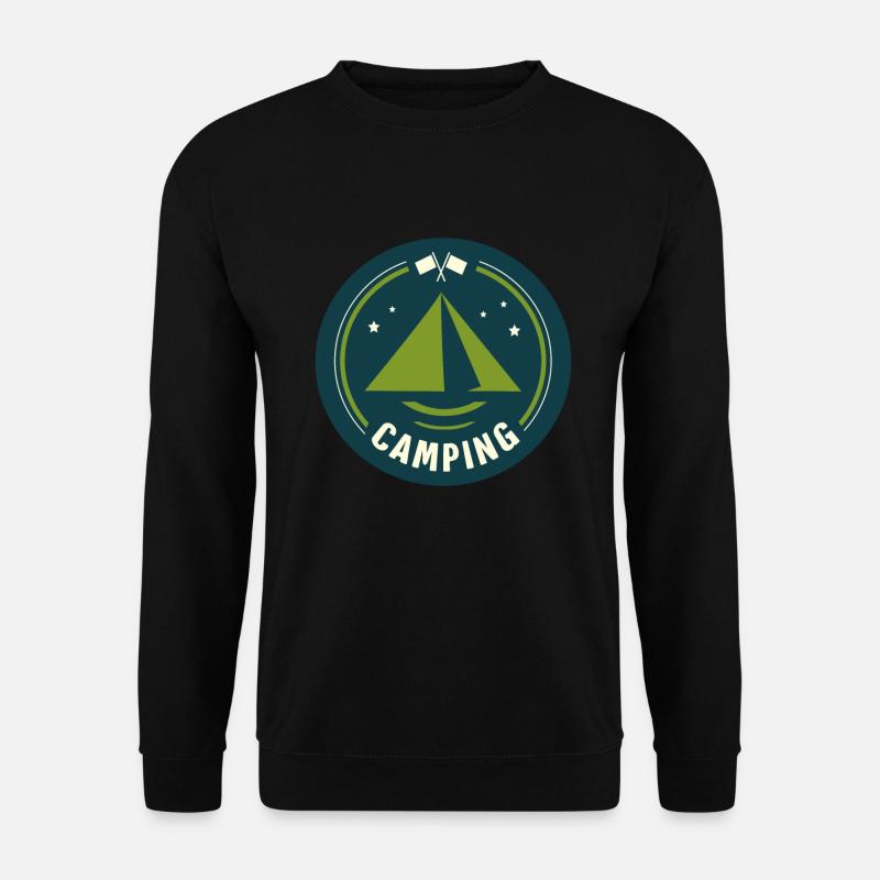 Tent Camping Camper - Unisex Sweatshirt - black