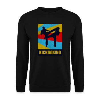 Kickboxing - Unisex Sweatshirt - black - Front - Alina (178cm) & Michal (187cm)