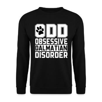 Dalmatiner - Unisex Pullover - Schwarz - Vorne - Alina (178cm) & Michal (187cm)