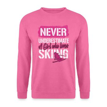 ski - Unisex Sweatshirt - pink - Front