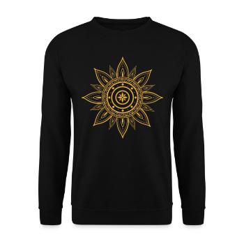 Sun - Unisex Sweatshirt - black - Front - Alina (178cm) & Michal (187cm)