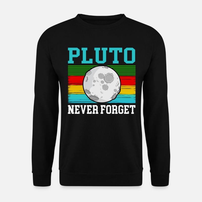 Pluto Planet Universum Galaxie Weltall Astronaut - Unisex Pullover - Schwarz