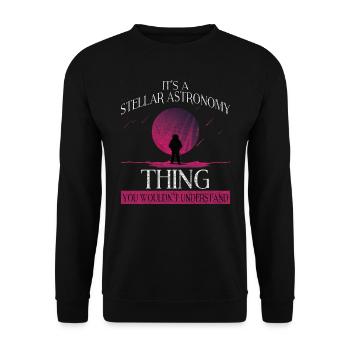 Astronomie - Unisex Pullover - Schwarz - Vorne - Alina (178cm) & Michal (187cm)