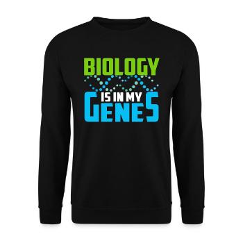 biologie - Sweat-shirt Unisexe - noir - Devant - Alina (178cm) & Michal (187cm)