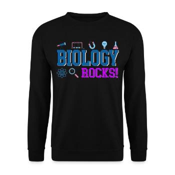 biologie - Sweat-shirt Unisexe - noir - Devant - Alina (178cm) & Michal (187cm)
