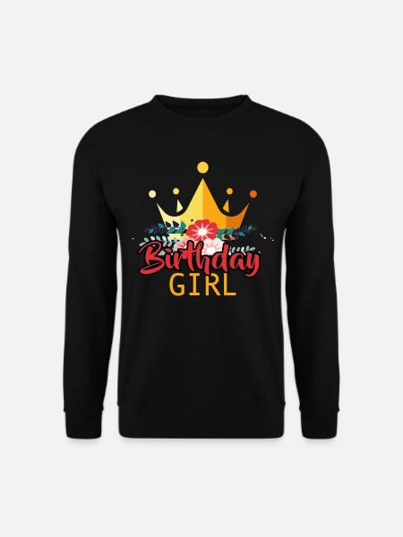 Fille d’anniversaire - Sweat-shirt Unisexe - noir