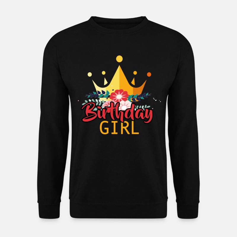 Fille d’anniversaire - Sweat-shirt Unisexe - noir