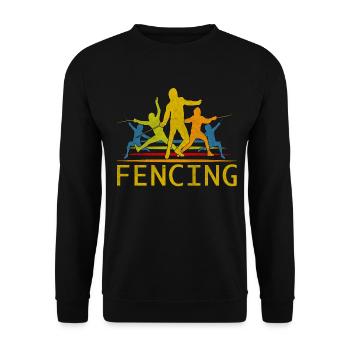 clôture - Sweat-shirt Unisexe - noir - Devant - Alina (178cm) & Michal (187cm)