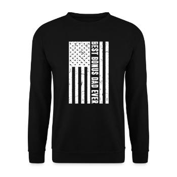stepfather - Unisex Sweatshirt - black - Front - Alina (178cm) & Michal (187cm)
