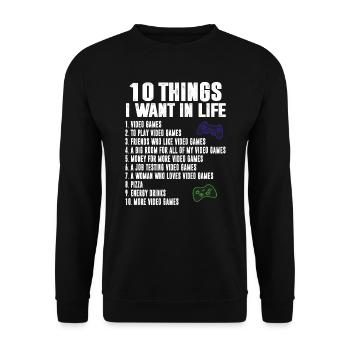 Gamer Gamer - Sweat-shirt Unisexe - noir - Devant - Alina (178cm) & Michal (187cm)