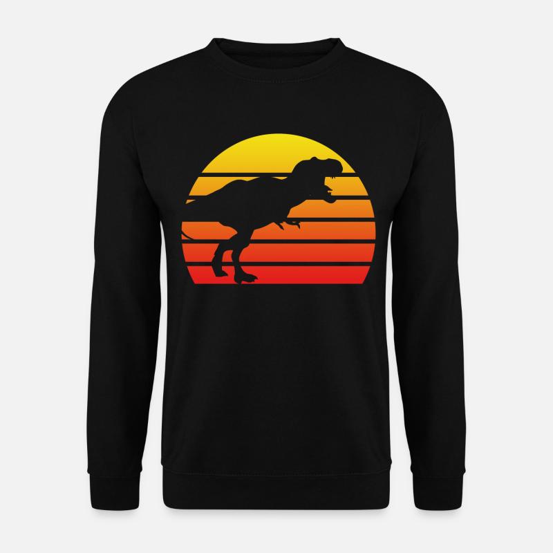 T-Rex dinosaur - Unisex Sweatshirt - black