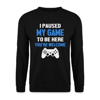 Jeux - Sweat-shirt Unisexe - noir - Devant - Alina (178cm) & Michal (187cm)