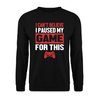 Gamer - Unisex Sweatshirt - black - Front - Alina (178cm) & Michal (187cm)