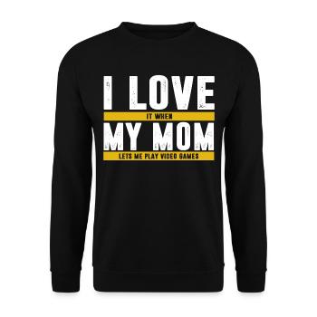 Gamer - Unisex Pullover - Schwarz - Vorne - Alina (178cm) & Michal (187cm)