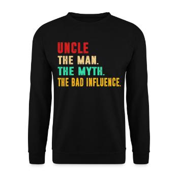 Sarcasme - Sweat-shirt Unisexe - noir - Devant - Alina (178cm) & Michal (187cm)
