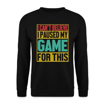 Gamer - Unisex Pullover - Schwarz - Vorne - Alina (178cm) & Michal (187cm)