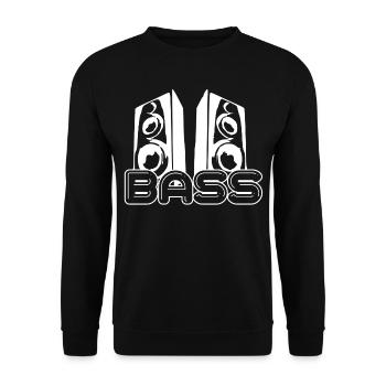 Bass Beat Music Lautsprecherboxen - Unisex Pullover - Schwarz - Vorne - Alina (178cm) & Michal (187cm)