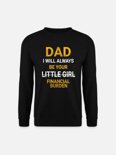 Vater und Tochter - Unisex Pullover - Schwarz