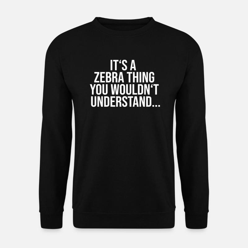 Zebra EDS Ehlers Danlos Syndrom - Unisex Pullover - Schwarz