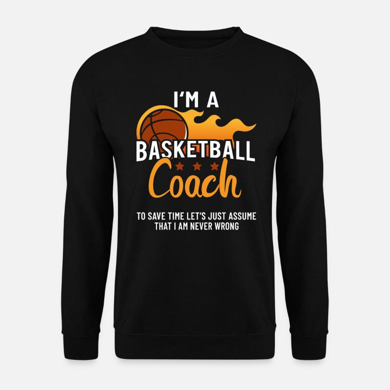 Basketball Coach - Unisex Pullover - Schwarz