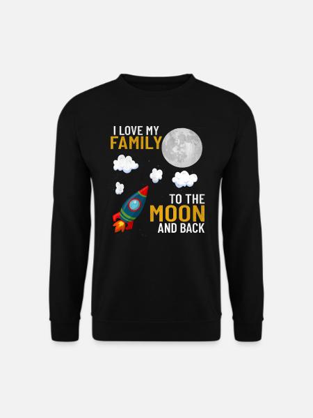 J'aime ma famille valeurs familiales mère papa - Sweat-shirt Unisexe - noir