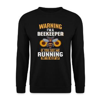 Abeille abeille abeille abeille cadeau abeille - Sweat-shirt Unisexe - noir - Devant - Alina (178cm) & Michal (187cm)